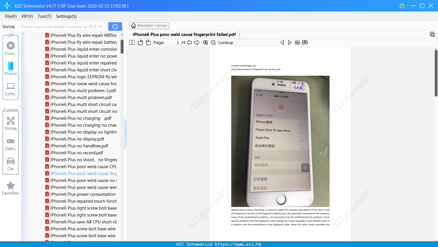 IPhone6 Plus Poor Weld Cause Fingerprint Failed